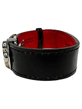 Louis Vuitton Louis Vuitton Rouge Mongram Eclipse Canvas Reversible Hinge Bracelet in Black Leather (view 2)