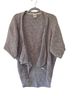 Roxy 100% Cotton Gray Cardigan Size M - photo 1