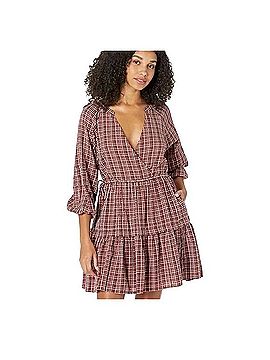 Madewell Long Sleeve Plaid Dress Casual Dress (view 2)