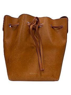 Mansur Gavriel Mansur Gavriel Mini Bucket Bag in Brown Leather (view 1)