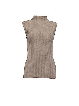 Anine Bing Anine Bing Miranda Sleeveless Mock Neck Top In Beige Wool (view 1)