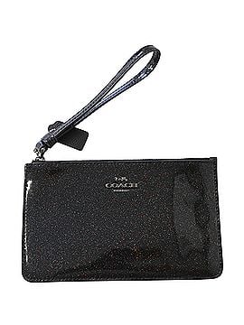 Coach Coach Glitter Wristlet Bag in Black Leather (view 1)