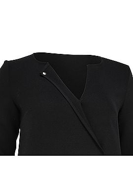 BA&SH Ba&amp;Sh Asymmetric Long Sleeve Mini Dress in Black Wool (view 2)