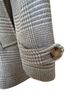 Ralph Lauren Plaid Brown Ivory Coat Size 2 - photo 2