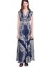 Sandro 100% Polyester Print Blue White Casual Dress Size S - photo 1