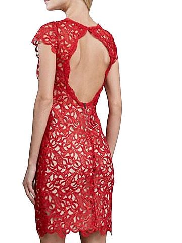 Alice + Olivia lace cocktail Cocktail Dress (view 2)