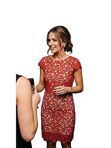 Alice + Olivia lace cocktail Cocktail Dress (view 1)