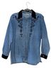 Classic Elements 100% Cotton Blue Button-Down Shirt Size M - photo 1