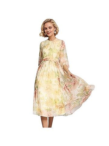 Royal Silk Casual Dress (view 1)