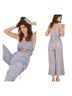 Saylor 100% Cotton Blue Jumpsuit Size S - photo 1