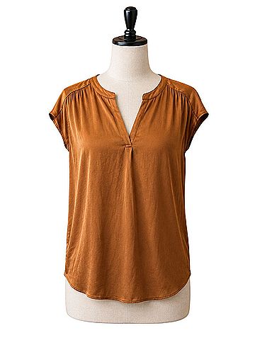 Tahari Short Sleeve Blouse (view 1)