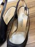 St. John 100% Leather Black Heels Size 8 1/2 - photo 3
