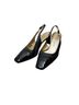 St. John 100% Leather Black Heels Size 8 1/2 - photo 1