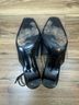 St. John 100% Leather Black Heels Size 8 1/2 - photo 7