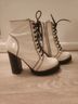Jeffrey Campbell 100% Leather White Boots Size 8 1/2 - photo 4