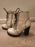 Jeffrey Campbell 100% Leather White Boots Size 8 1/2 - photo 6