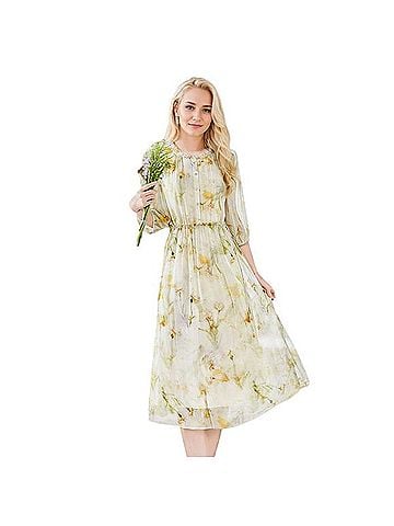 Royal Silk Cocktail Dress (view 1)