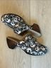 Pink Toes Designs 100% Canvas Floral Black White Mule/Clog Size 8 - photo 8