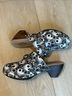 Pink Toes Designs 100% Canvas Floral Black White Mule/Clog Size 8 - photo 9