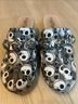 Pink Toes Designs 100% Canvas Floral Black White Mule/Clog Size 8 - photo 10