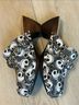 Pink Toes Designs 100% Canvas Floral Black White Mule/Clog Size 8 - photo 13
