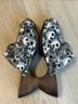 Pink Toes Designs 100% Canvas Floral Black White Mule/Clog Size 8 - photo 14
