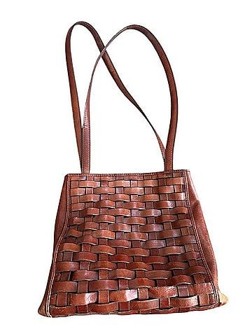 Anthropologie Woven Leather Market Bag Leather Tote (view 1)