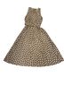 Lerner Polka Dots White Tan Cocktail Dress Size 12 - photo 1