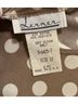 Lerner Polka Dots White Tan Cocktail Dress Size 12 - photo 3
