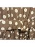 Lerner Polka Dots White Tan Cocktail Dress Size 12 - photo 4