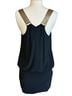 Cache Black Gold Cocktail Dress Size 8 - photo 2