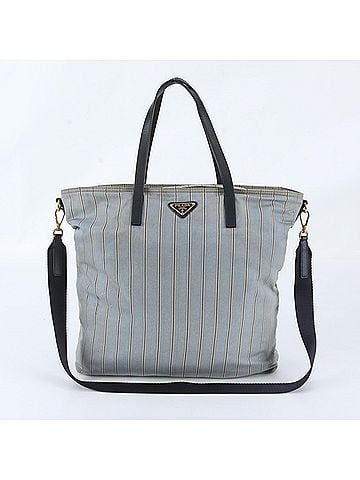 Prada Prada Tessuto Nylon Triangle Logo Leather 2-Way Shoulder Bag for Women (view 1)
