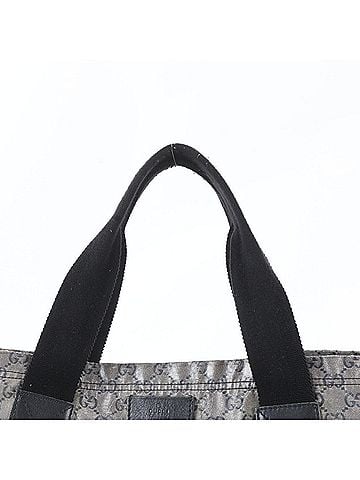 Gucci Gucci GG Crystal 189669 Leather Tote Bag Shoulder Handbag Black Women's (view 2)