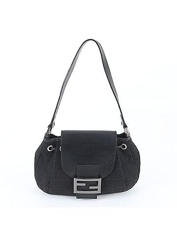 Fendi Fendi Zucchino Mamma Baguette Leather Shoulder Bag Tote Handbag for Women (view 1)