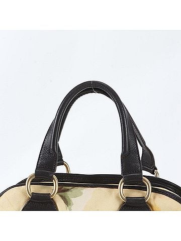 Céline Celine Flower Pattern Leather Tote Bag Shoulder Handbag Gold Hardware Women's (view 2)