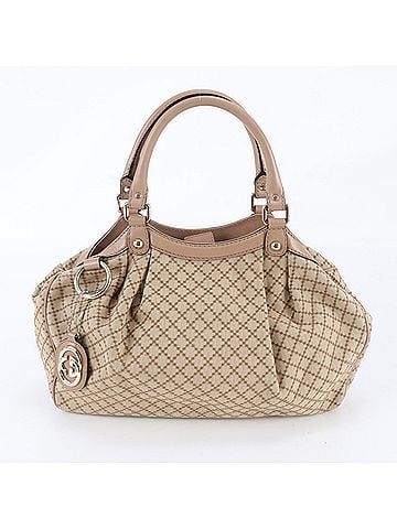 Gucci Gucci Diamante Sukey 211944 Leather Tote Bag Shoulder Handbag Beige Women's (view 1)