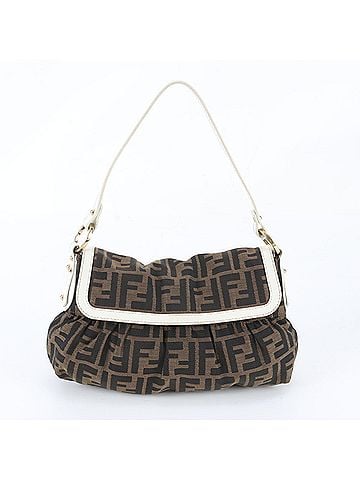 Fendi Fendi FF Zucca 8BR353 Leather Shoulder Bag, One-Shoulder Tote Handbag for Women (view 1)