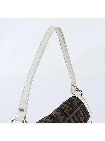Fendi Fendi FF Zucca 8BR353 Leather Shoulder Bag, One-Shoulder Tote Handbag for Women (view 2)