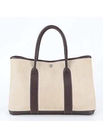 Hermès Hermes Garden Party ?F stamp Toile H leather tote bag shoulder business for men (view 1)