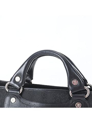 Céline Celine C Macadam Boogie Leather Handbag Tote Bag Black Women's (view 2)