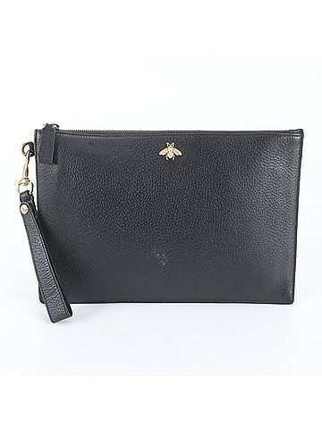 Gucci Gucci Animalier Bee 523684 Leather Second Bag Clutch Pouch Business Black Men's (view 1)