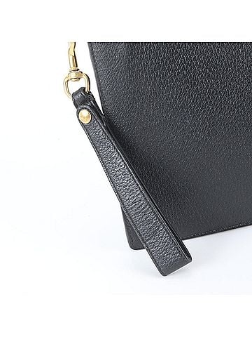 Gucci Gucci Animalier Bee 523684 Leather Second Bag Clutch Pouch Business Black Men's (view 2)