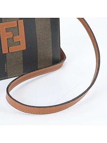 Fendi Fendi Pequin Leather Shoulder Bag Crossbody Brown Women's (view 2)