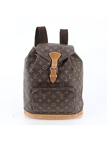 Louis Vuitton Louis Vuitton Monogram Montsouris GM M51135 Leather Backpack (Women's) (view 1)