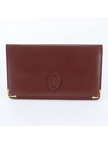 Cartier Cartier Must Line Leather Second Bag Clutch Pouch Business for Men (view 1)