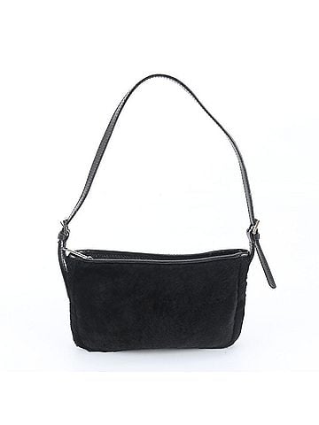 Loewe Loewe Fur Leather Shoulder Bag, One-Shoulder Tote Handbag, Black, Women's (view 1)