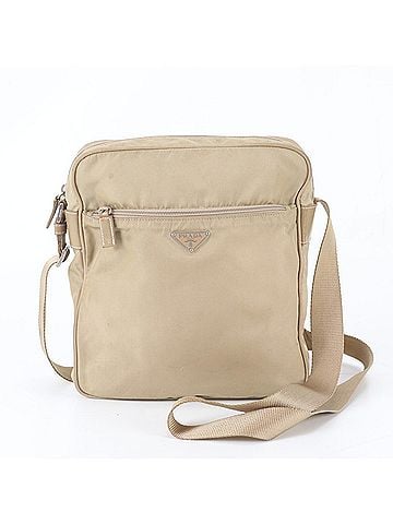 Prada Prada Tessuto Nylon Triangle Logo Leather Shoulder Bag Handbag Tote for Women (view 1)