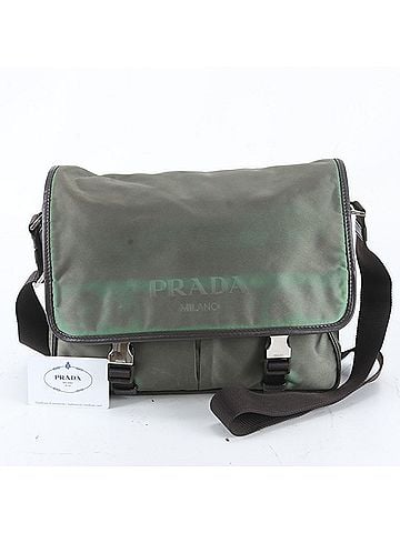Prada Prada Tessuto Nylon Triangle Logo Leather Shoulder Bag Messenger for Men (view 1)