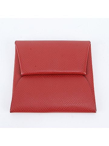 Hermès Hermes ?J stamp Bastia leather wallet/coin case/small coin purse/compact wallet/card case for women (view 1)