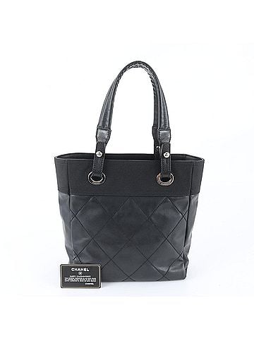 Chanel Chanel Paris Biarritz PM Leather Tote Bag Shoulder for Women, with Guarantee and Serial Number (view 1)